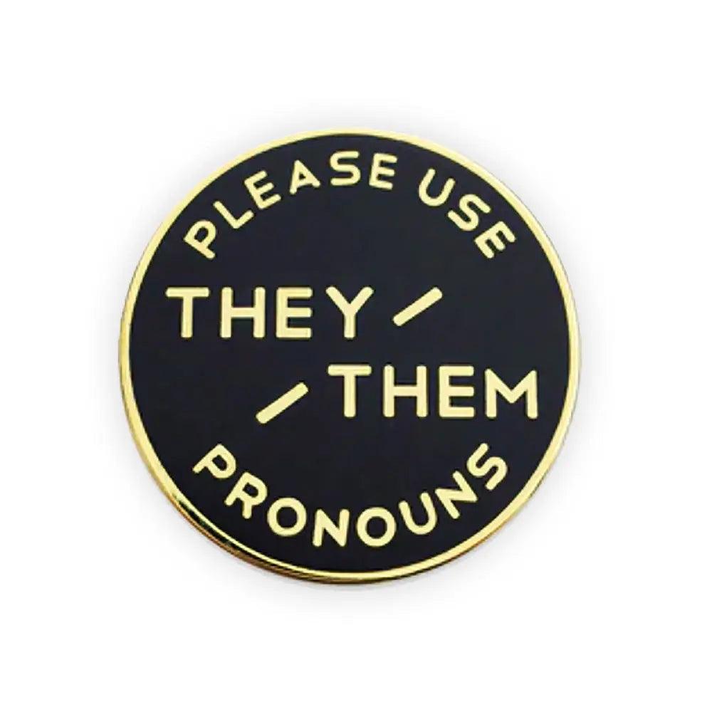Pronoun Pins Shop Cute Pronoun Pins FREE Shipping Chest Binder Co