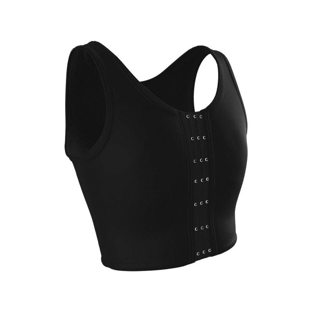 Black Front Buckle Binder - Chest Binder