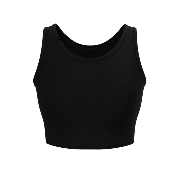 Black Chest Binder 2.0 - Trans FTM Chest Binder Bra, Pullover Chest Binder, Half Binder, Internal Elastic Compression Chest Binding Band