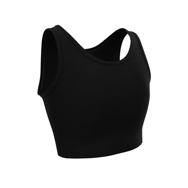 Black Chest Binder, Trans Chest Binder 2.0, Pullover Chest Binder, Half Binder for Trans FTM and Non-binary individuals.