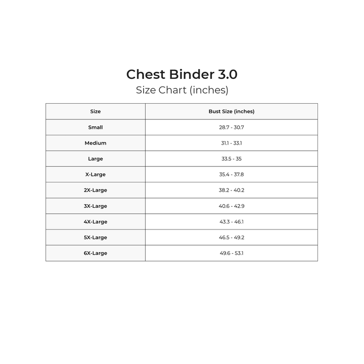 Black Chest Binder 3.0 - Chest Binder