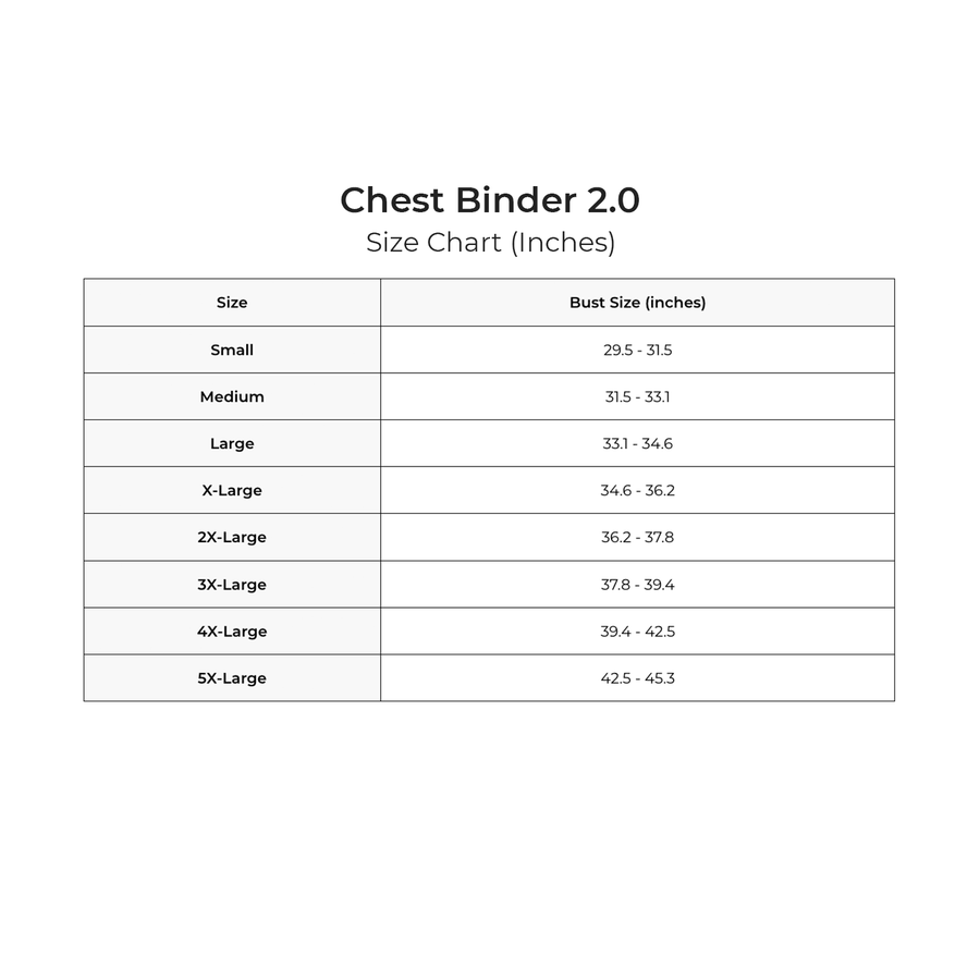 Chest Binder 2.0 for Trans FTM & NonBinary FREE Shipping Shop Now