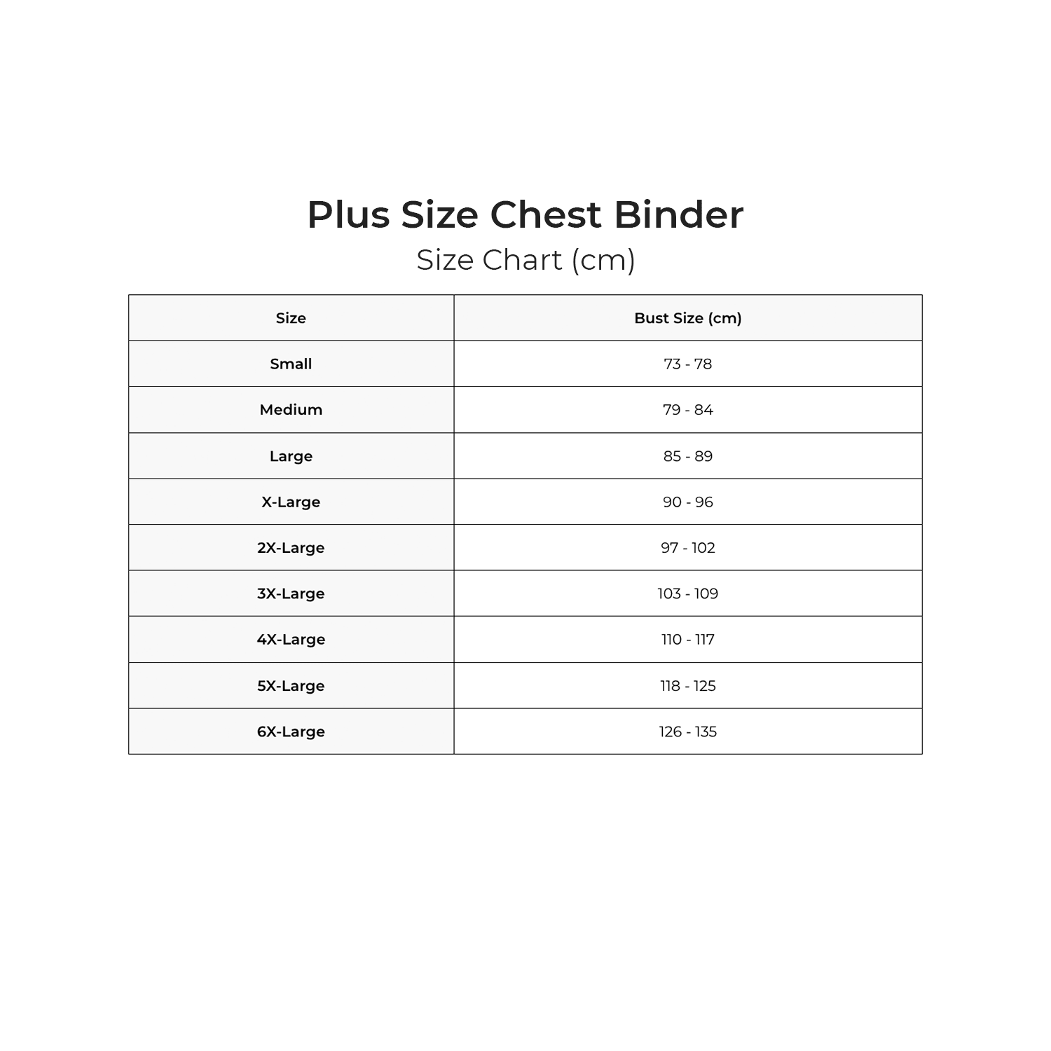 Plus Size Chest Binder Chest Binder for Large Chests FREE Shipping Chest Binder Co
