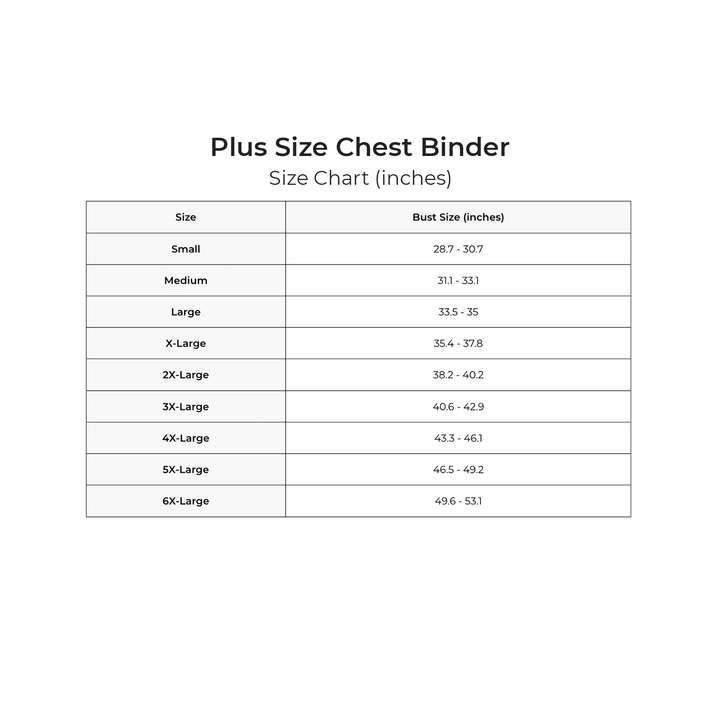 Plus Size Binder - Chest Binder
