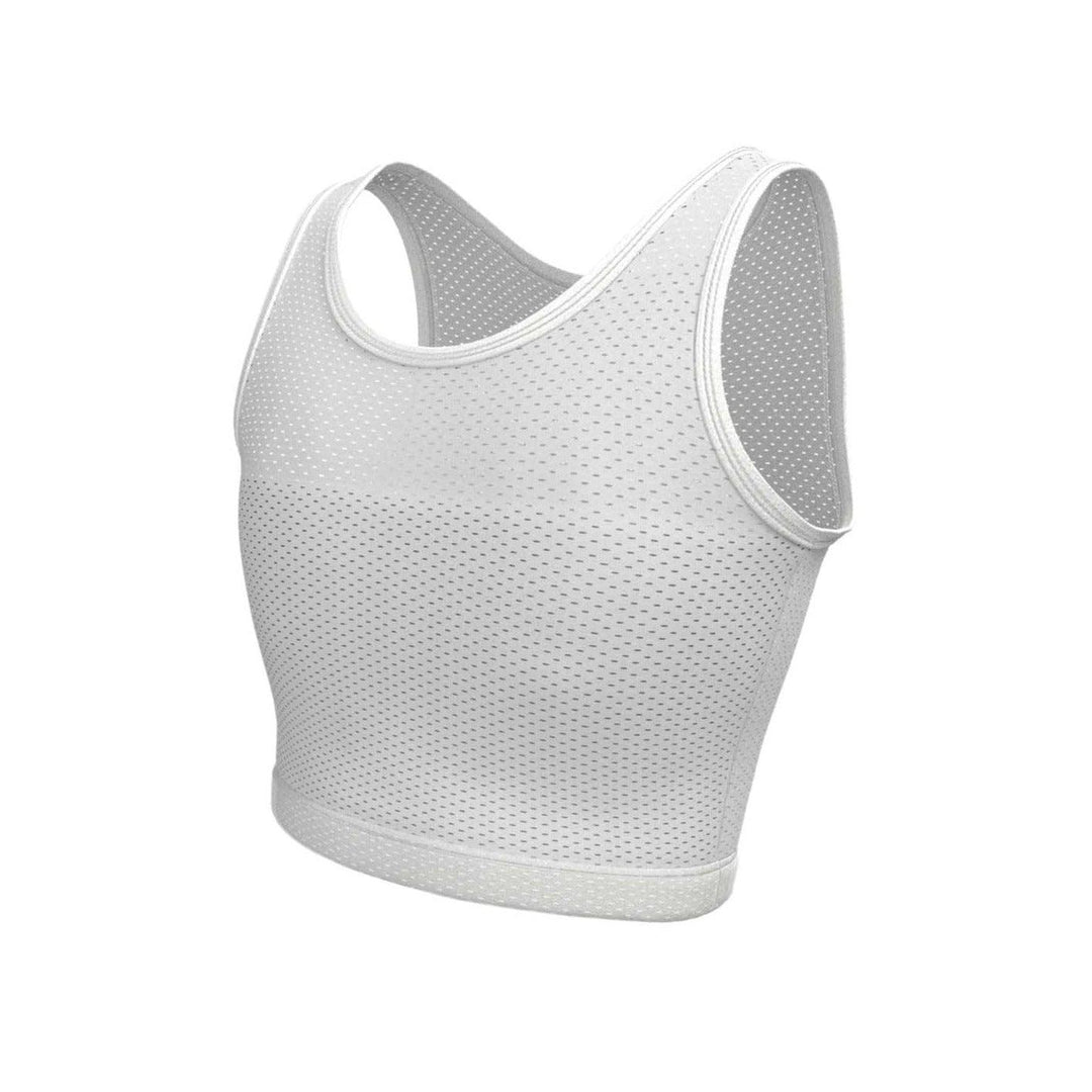 Chest Binder Elastic Band Colors Chest Binder Tank Top Compression Bra  Chest Binder Athletic Sports Bra (Color : White, Size : 4X-Large)